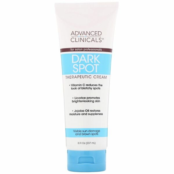 Advanced Clinicals Dark Spot Cream - Vitamin C Cream For Face, Hand & Body Lotion, Anti Aging Therapeutic Skin Care Moisturizer Lotion 8oz