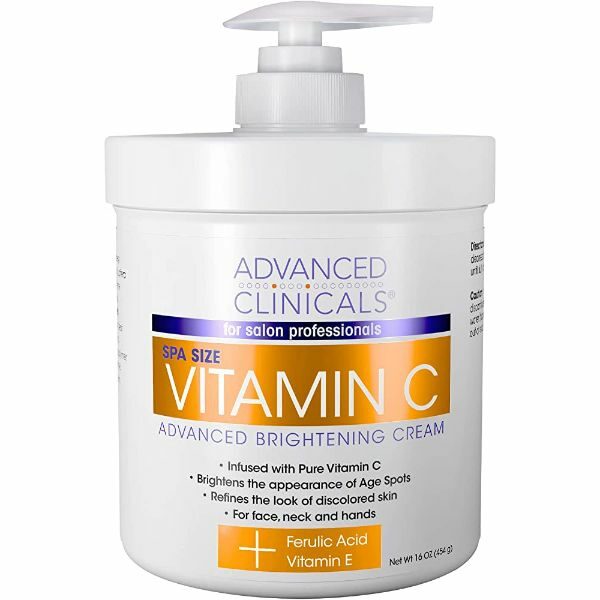 Advanced Clinicals Vitamin C Cream - Face & Body Cream Moisturizing Skin Care Lotion, Anti Aging